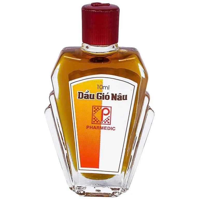 Dầu gió Nâu Pharmedic lớn (C/10ml) – Giảm cảm cúm, nghẹt mũi, say xe nhanh chóng